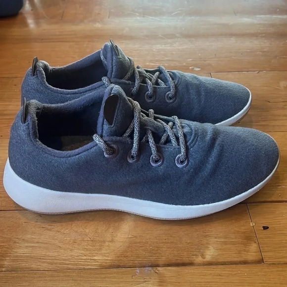 allbirds Other - Allbirds Wool Runner Men’s Size 12 Blue Low Top Athletic Running Shoes